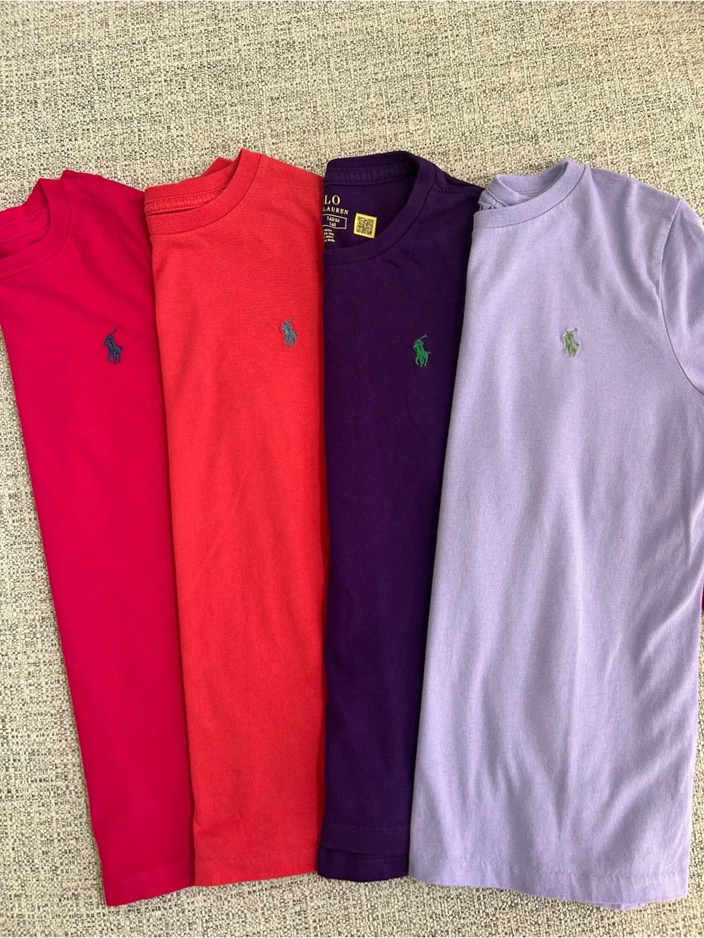 Polo Ralph Lauren Girls Crewneck LS Tees - size M (8-10) - 4 colors